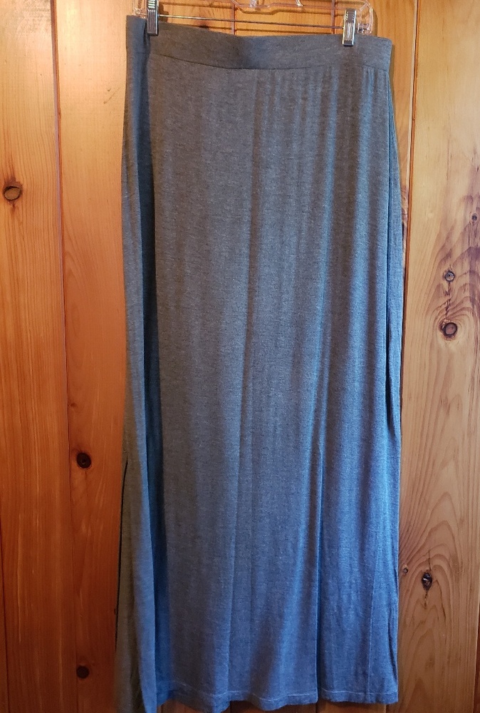 Gray Maxi Skirt